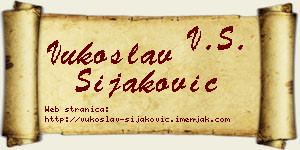 Vukoslav Šijaković vizit kartica
